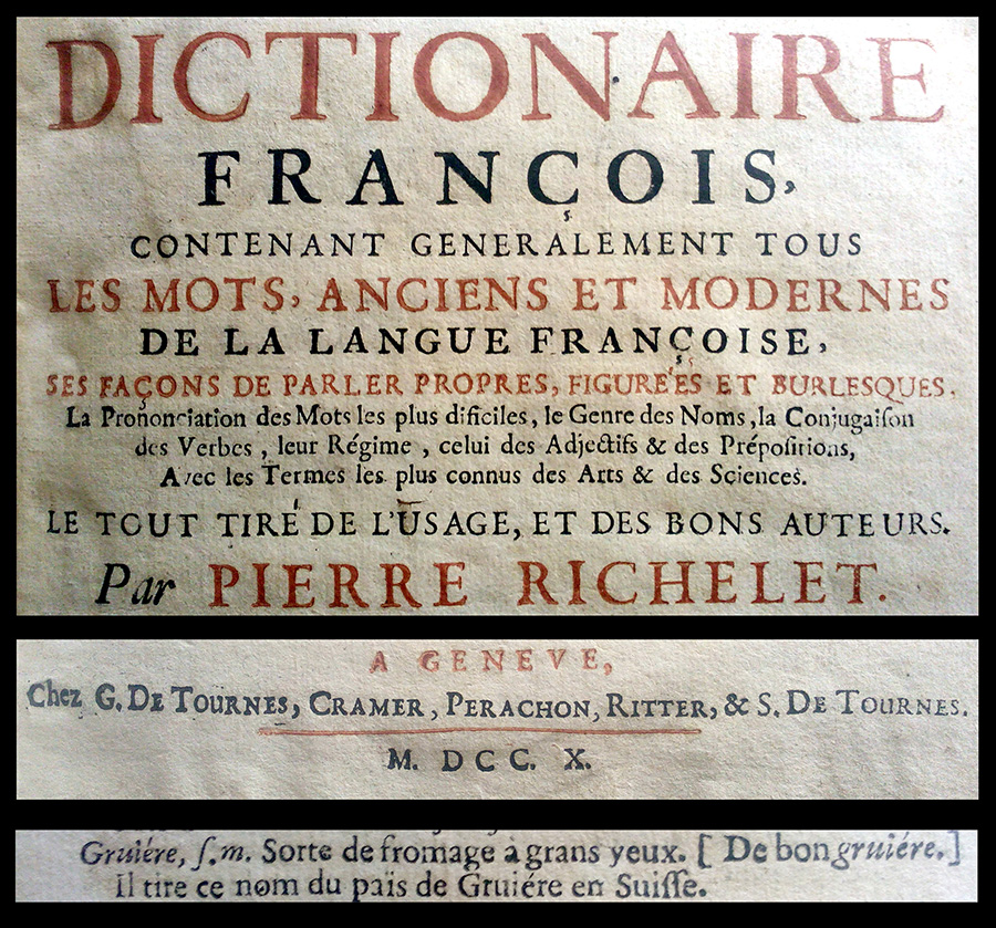 Dictionnaire de Pierre Richelet, 1710